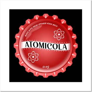 Atomicola Soda Cap (Back Print) Posters and Art